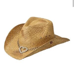 Peter Grimm Cowboy Hat W/ Heart Chain